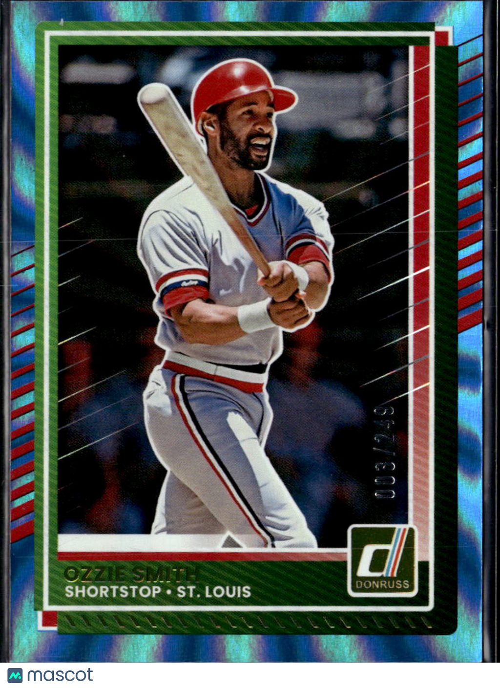 Ozzie Smith 2025 Donruss Blue Foil 3/249 St. Louis Cardinals