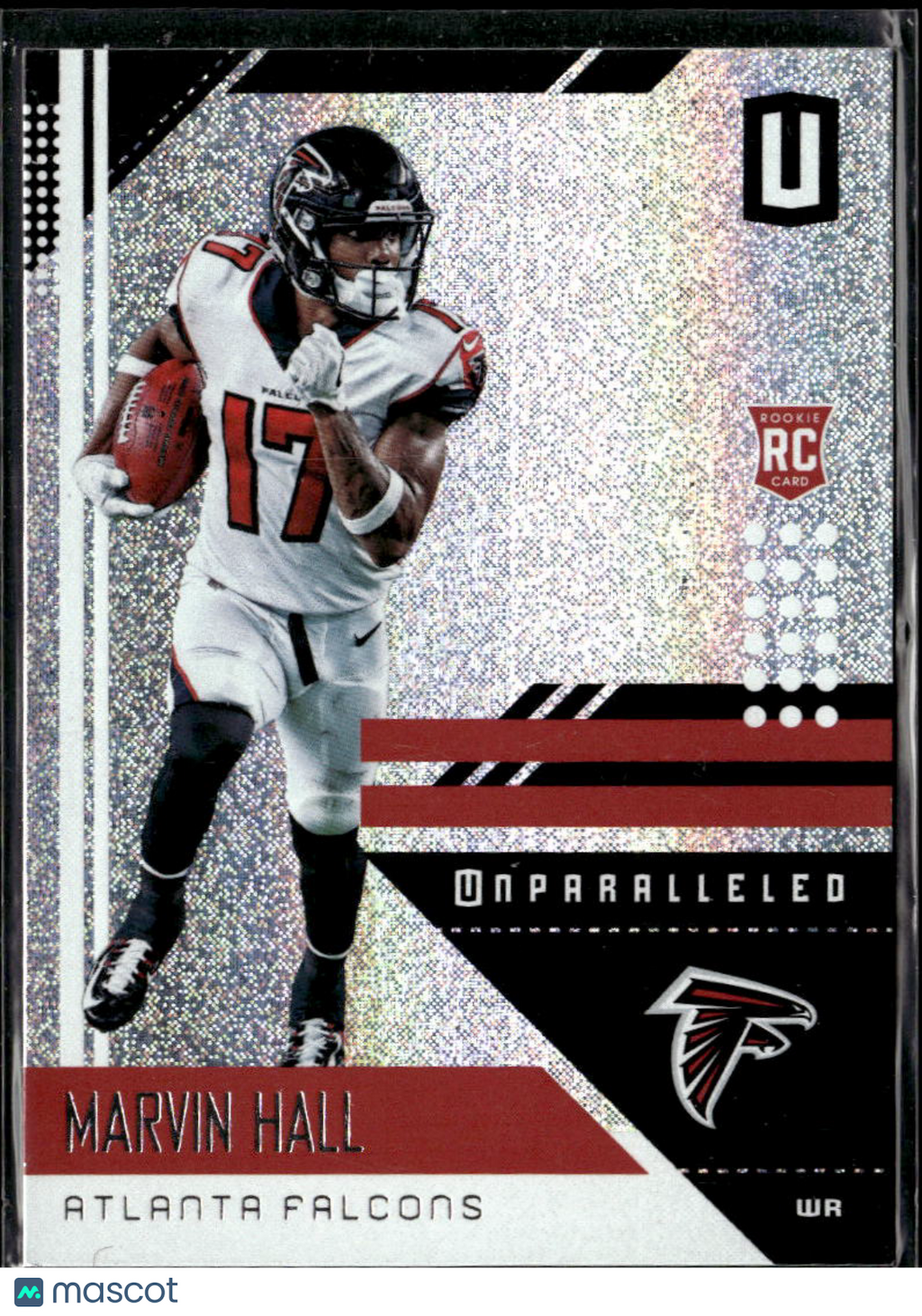 Marvin Hall 2018 Panini Unparalleled Rookie RC Atlanta Falcons