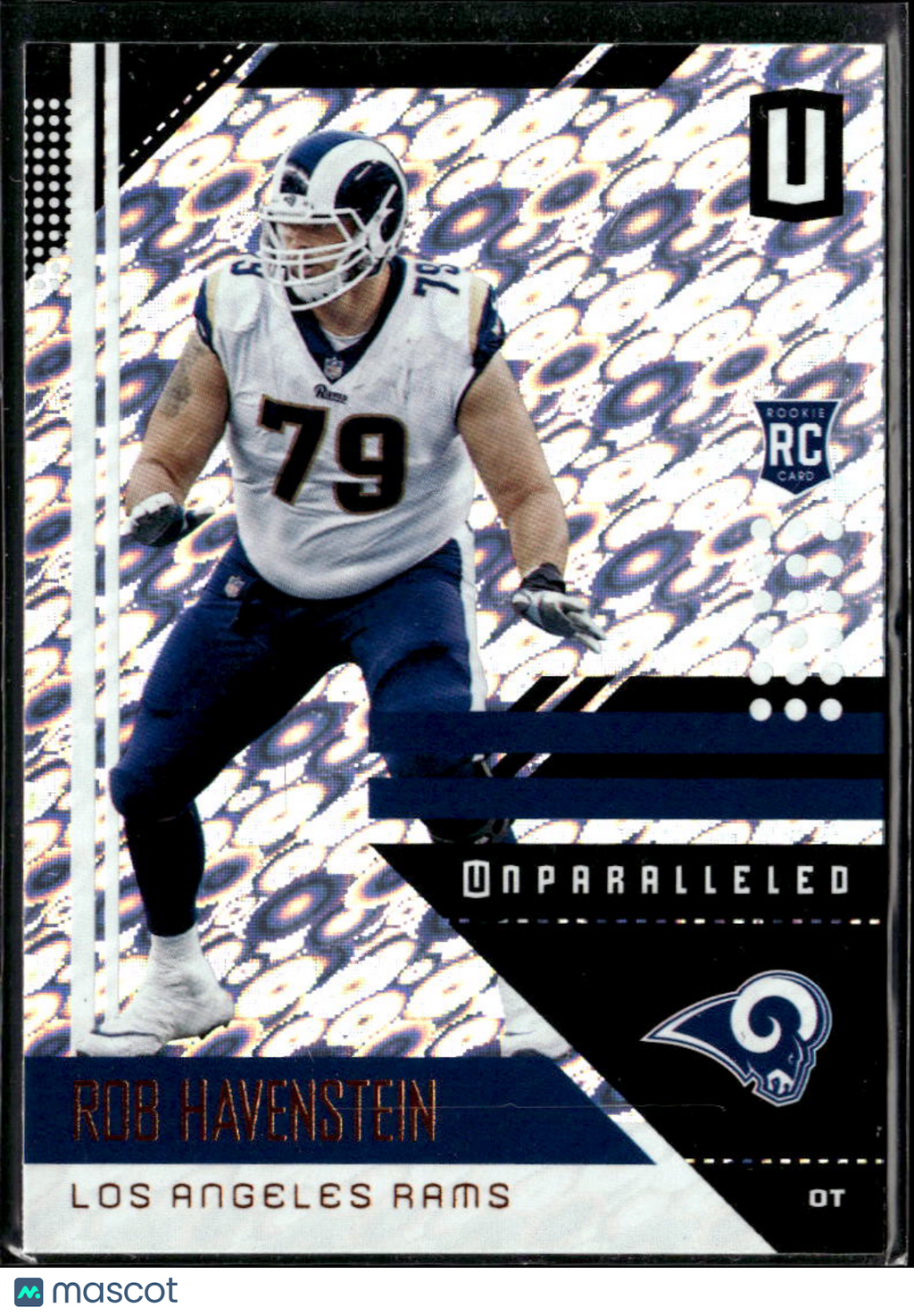 Rob Havenstein 2018 Panini Unparalleled Rookie RC Los Angeles Rams