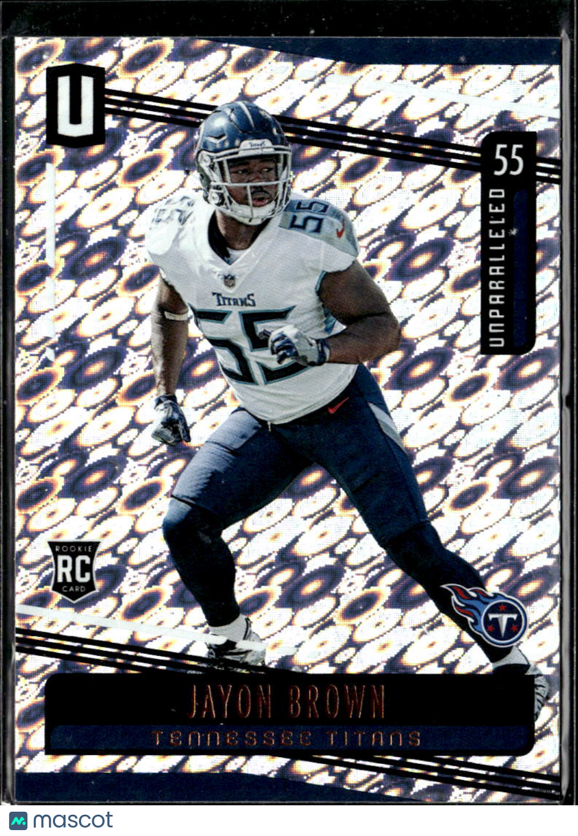 Jayon Brown 2019 Panini Unparalleled Rookie RC Flight Tennessee Titans