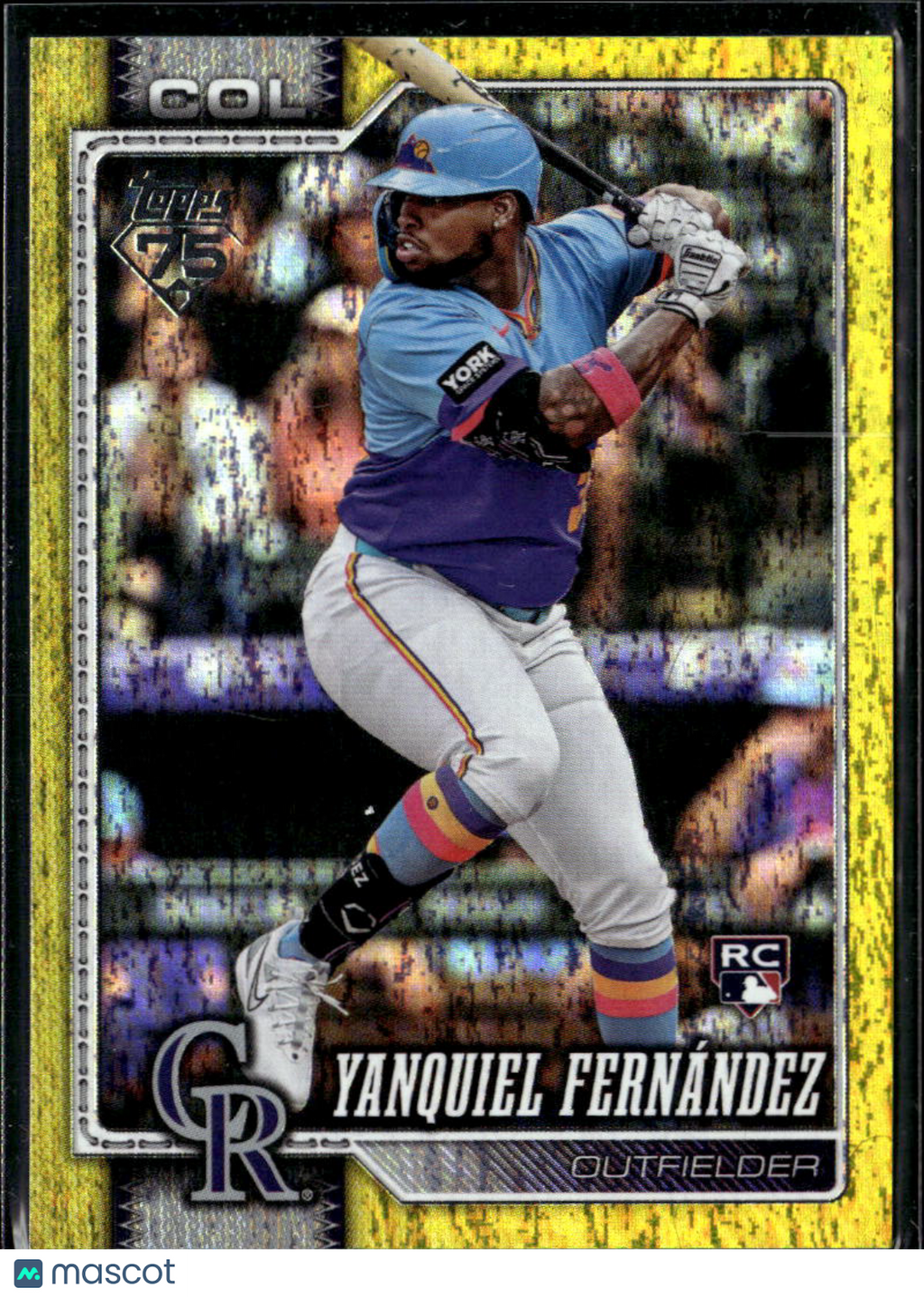 Yanquiel Fernández 2026 Topps Yellow RC /399 Colorado Rockies
