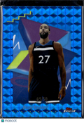 Rudy Gobert 2025 Topps Finest Blue Refractor /50 Minnesota Timberwolves