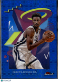Jaren Jackson Jr. 2025 Topps Finest Blue Refractor /49 Memphis Grizzlies