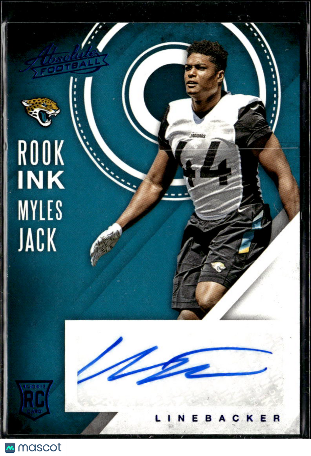 Myles Jack 2016 Absolute Auto Autograph RC Jacksonville Jaguars