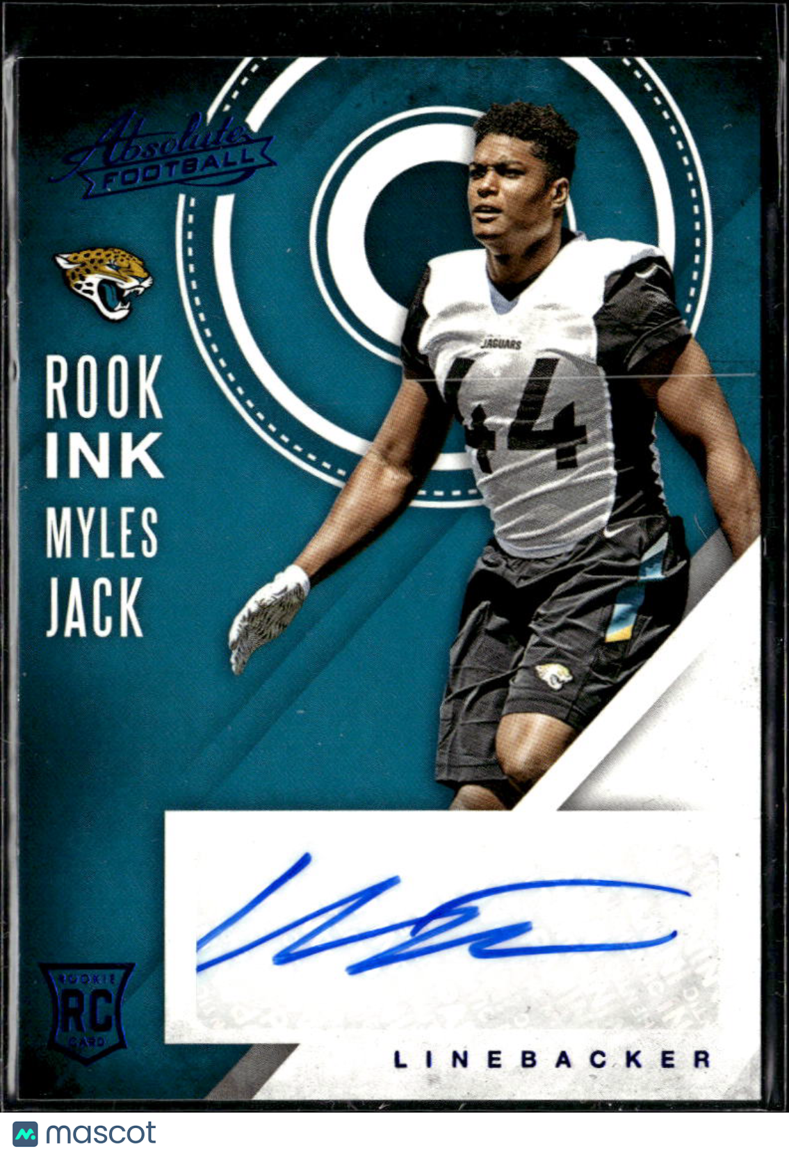 Myles Jack 2016 Absolute Auto Autograph RC Jacksonville Jaguars