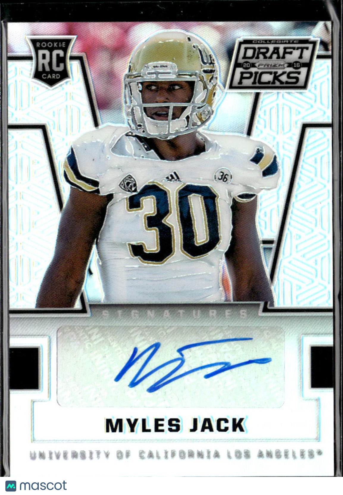 Myles Jack 2016 Prizm Draft Picks Auto Autograph RC Jaguars UCLA Bruins