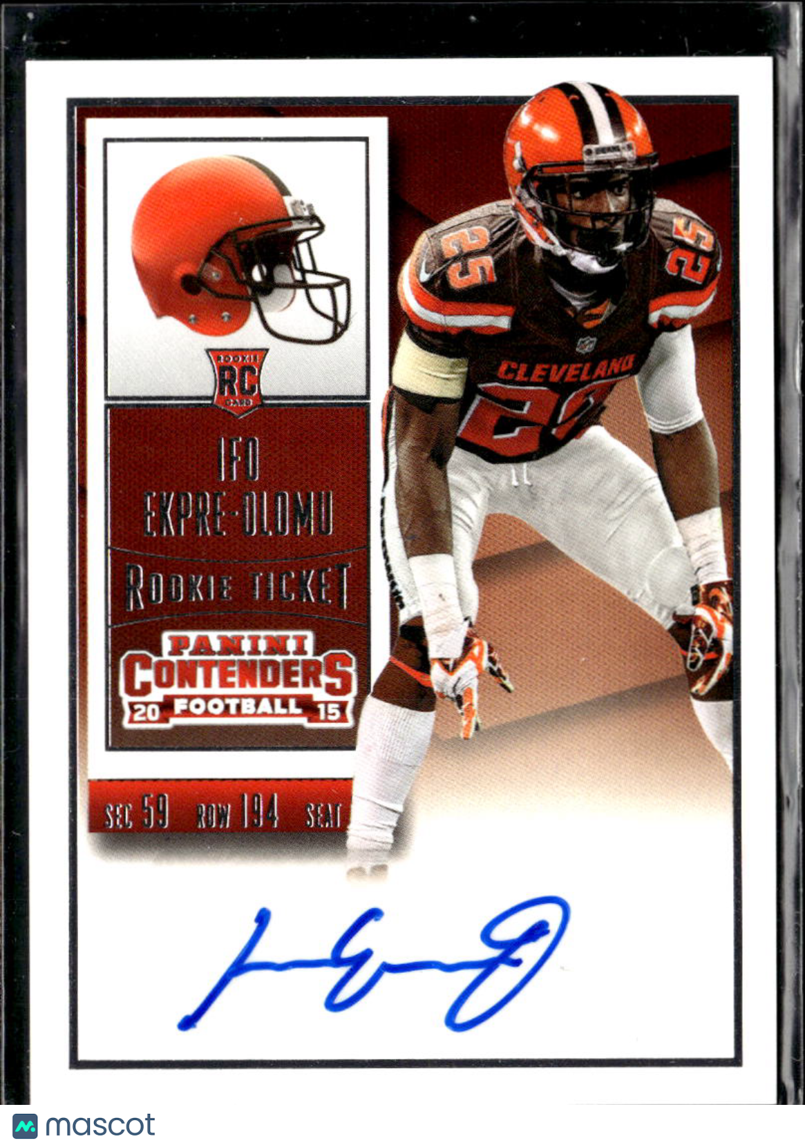 Ifo Ekpre-Olomu 2015 Contenders Auo Autograph RC Cleveland Browns