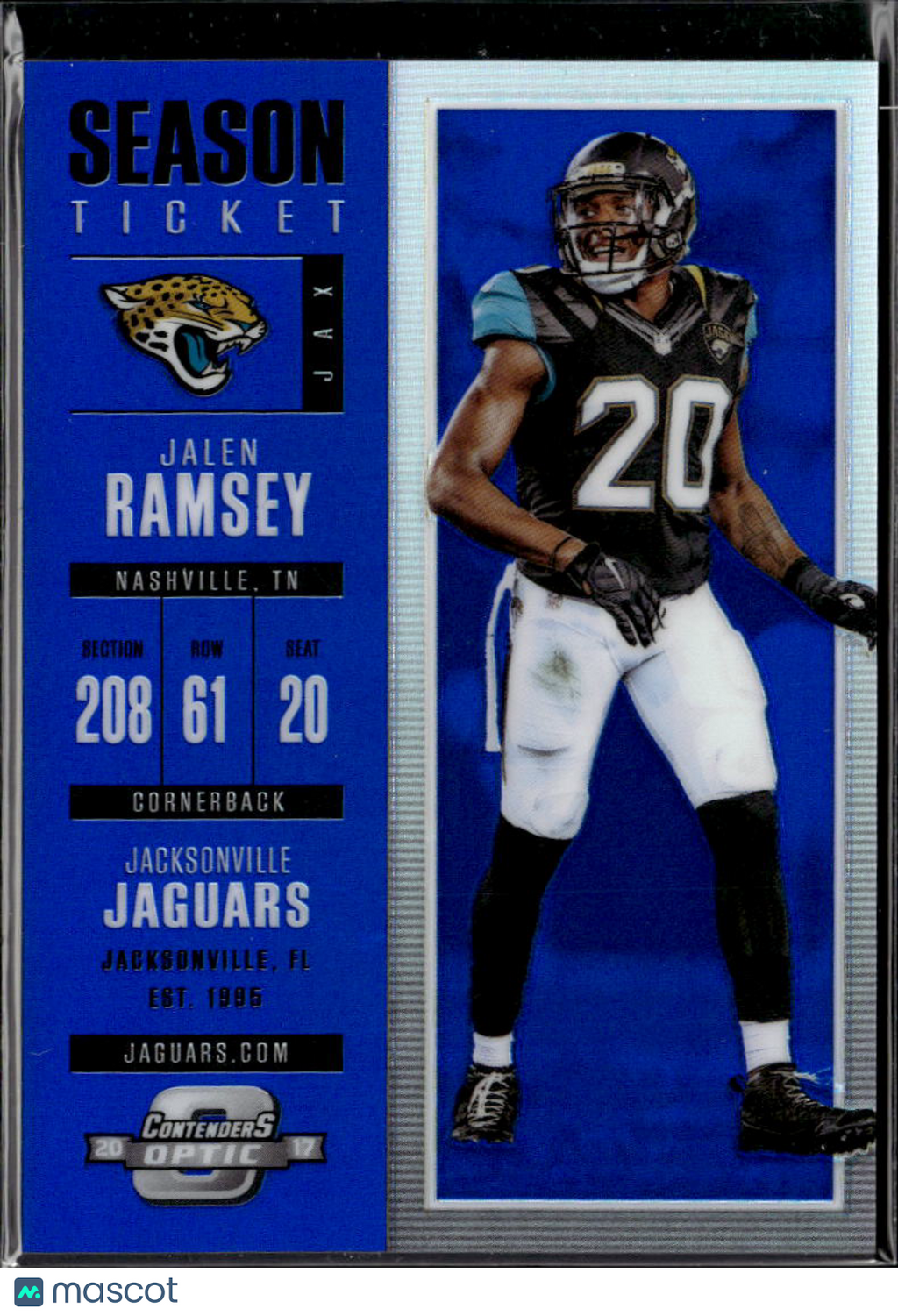 Jalen Ramsey 2018 Contenders Optic Blue /99 Jacksonville Jaguars
