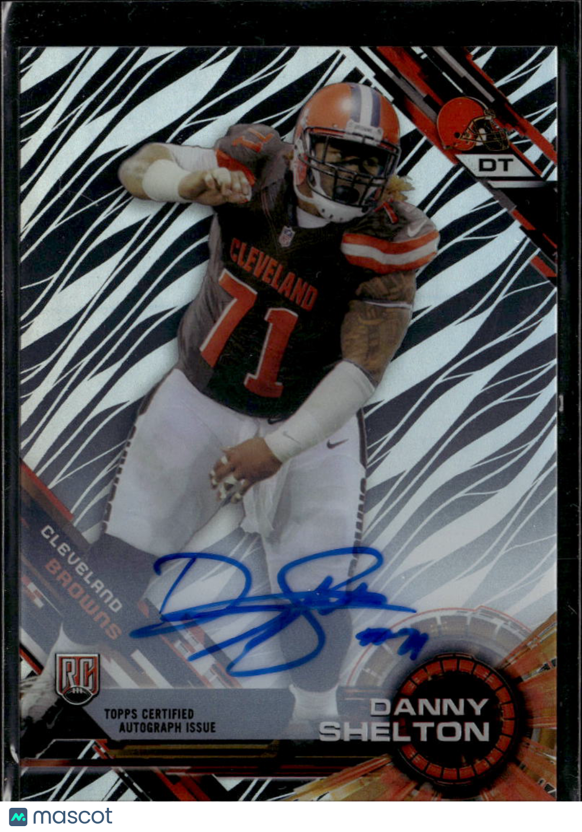 Danny Shelton 2015 Topps High Tek RC Auto Autograph Cleveland Browns