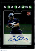 Owen Schmitt 2008 Topps Chrome RC Auto Autograph West Virginia Seattle Seahawks