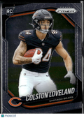 Colston Loveland 2025 Panini Prizm Rookie RC Chicago Bears