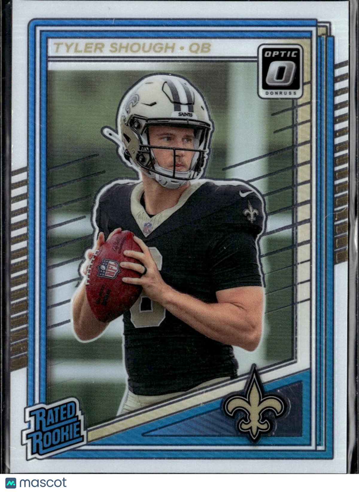 Tyler Shough 2025 Optic Rated Rookie RC New Orleans Saints