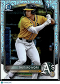 Shotaro Morii 2025 Bowman Chrome 1st Mega Box Refractor Oakland Athletics
