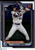 Carson Benge 2024 Bowman Draft Chrome 1st Bowman New York Mets