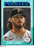 Jared Jones 2024 Topps Heritage Aqua Rookie RC SSP Pittsburgh Pirates