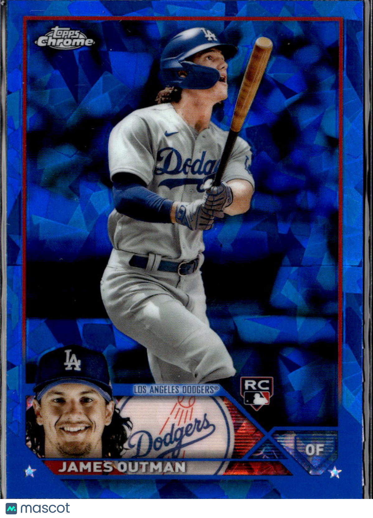 James Outman 2023 Topps Chrome Sapphire Rookie RC Los Angeles Dodgers