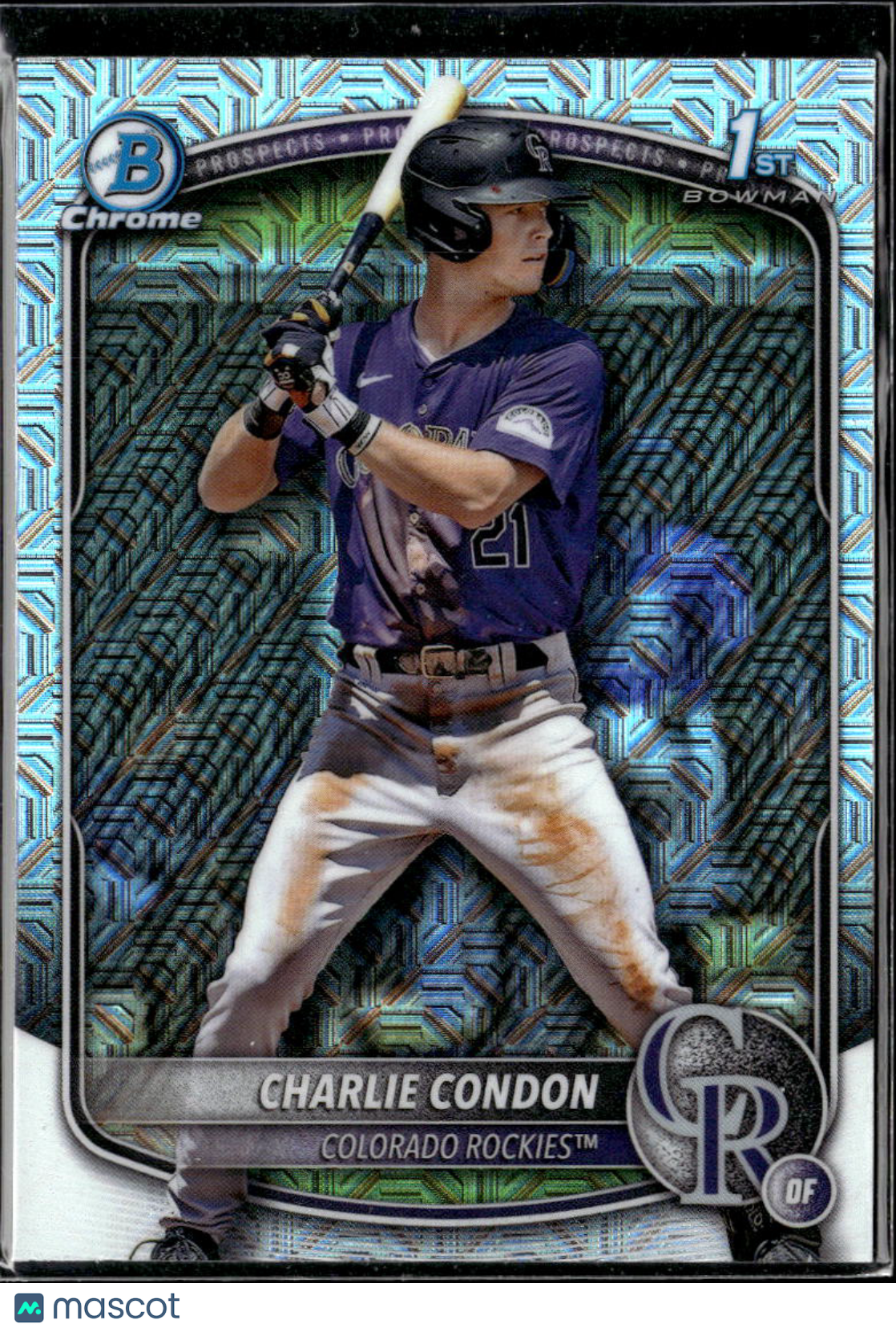 Charlie Condon 2025 Bowman Chrome 1st Mega Box Refractor Colorado Rockies
