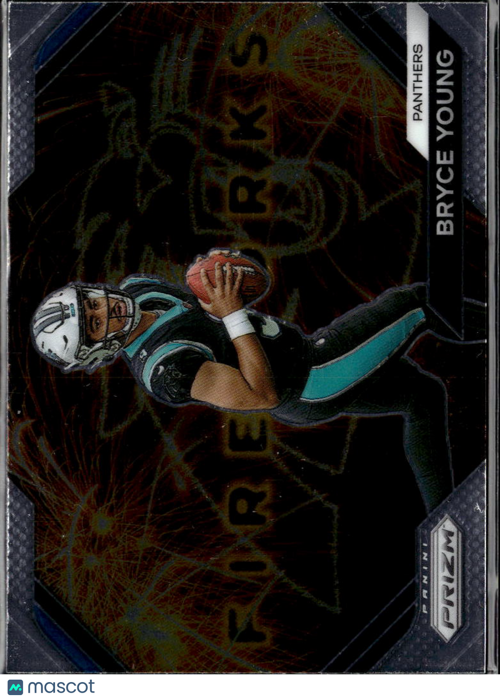 Bryce Young 2023 Panini Prizm Fireworks Rookie RC Carolina Panthers
