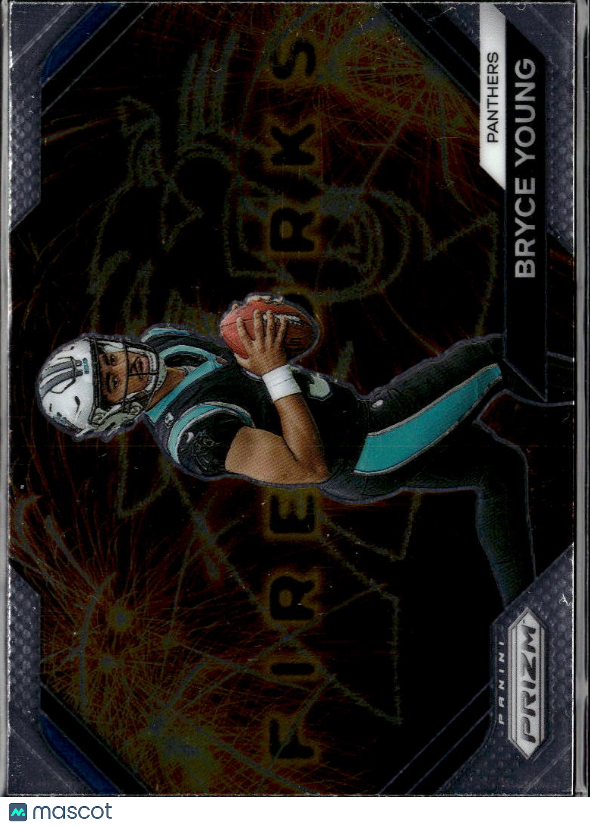 Bryce Young 2023 Panini Prizm Fireworks Rookie RC Carolina Panthers