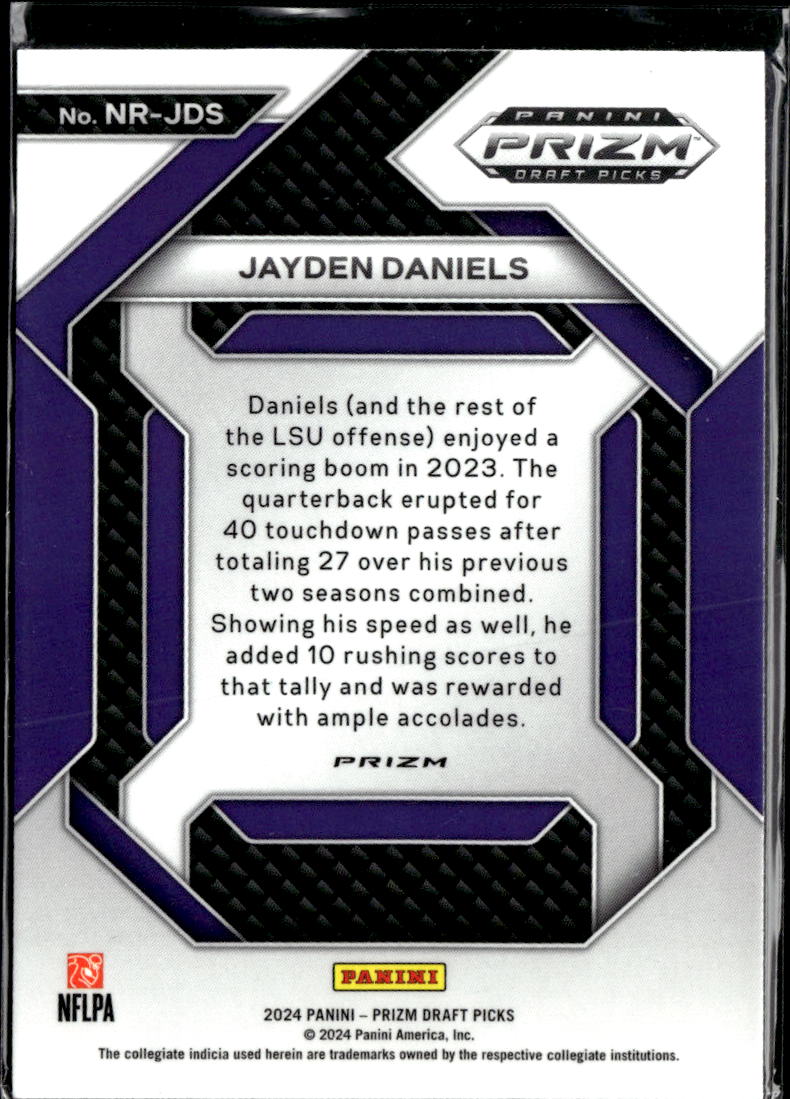 Jayden Daniels 2024 Prizm Draft Picks New Recruits Red Ice RC LSU Tigers