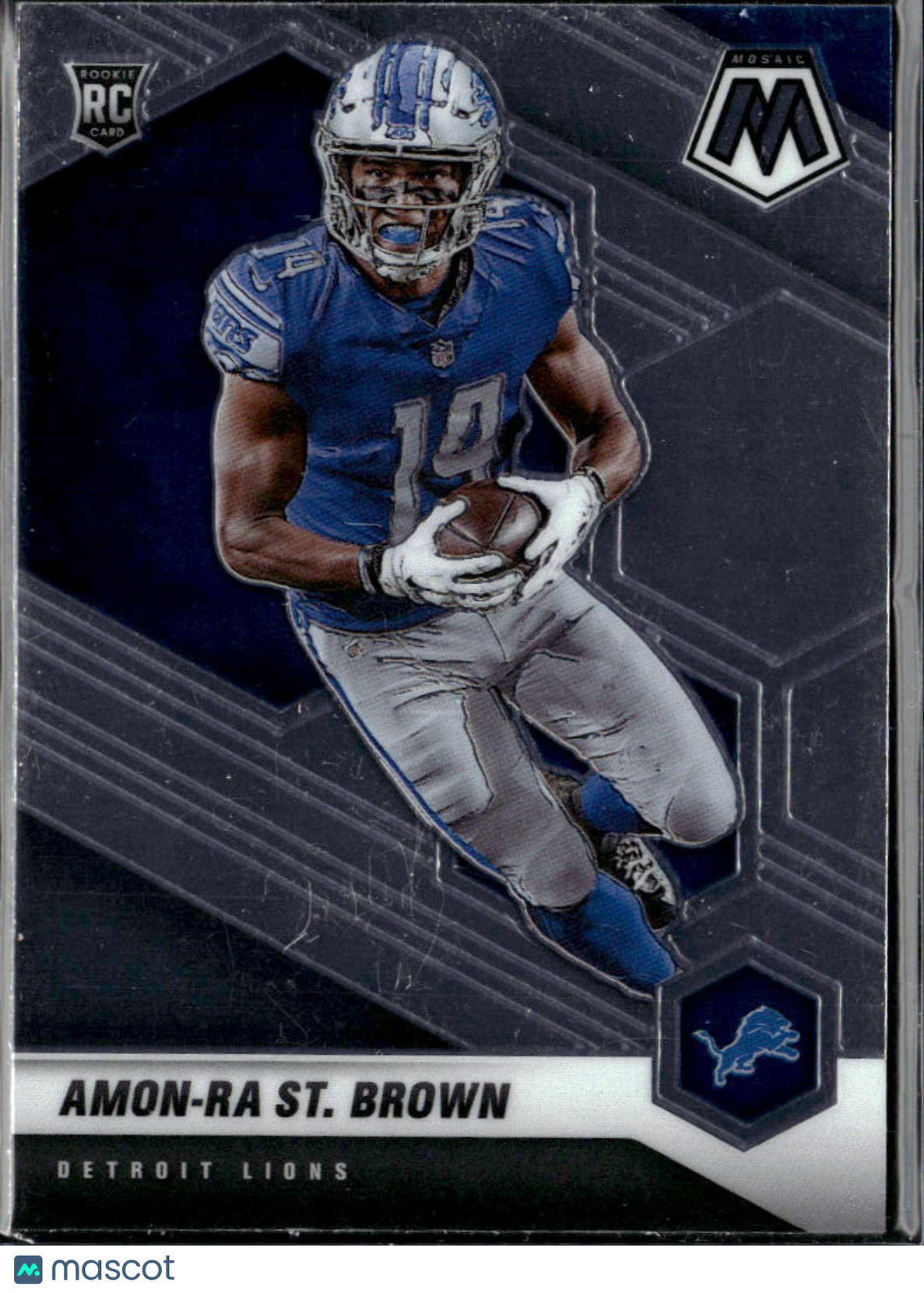 Amon-Ra St. Brown 2021 Mosaic Rookie RC Detroit Lions