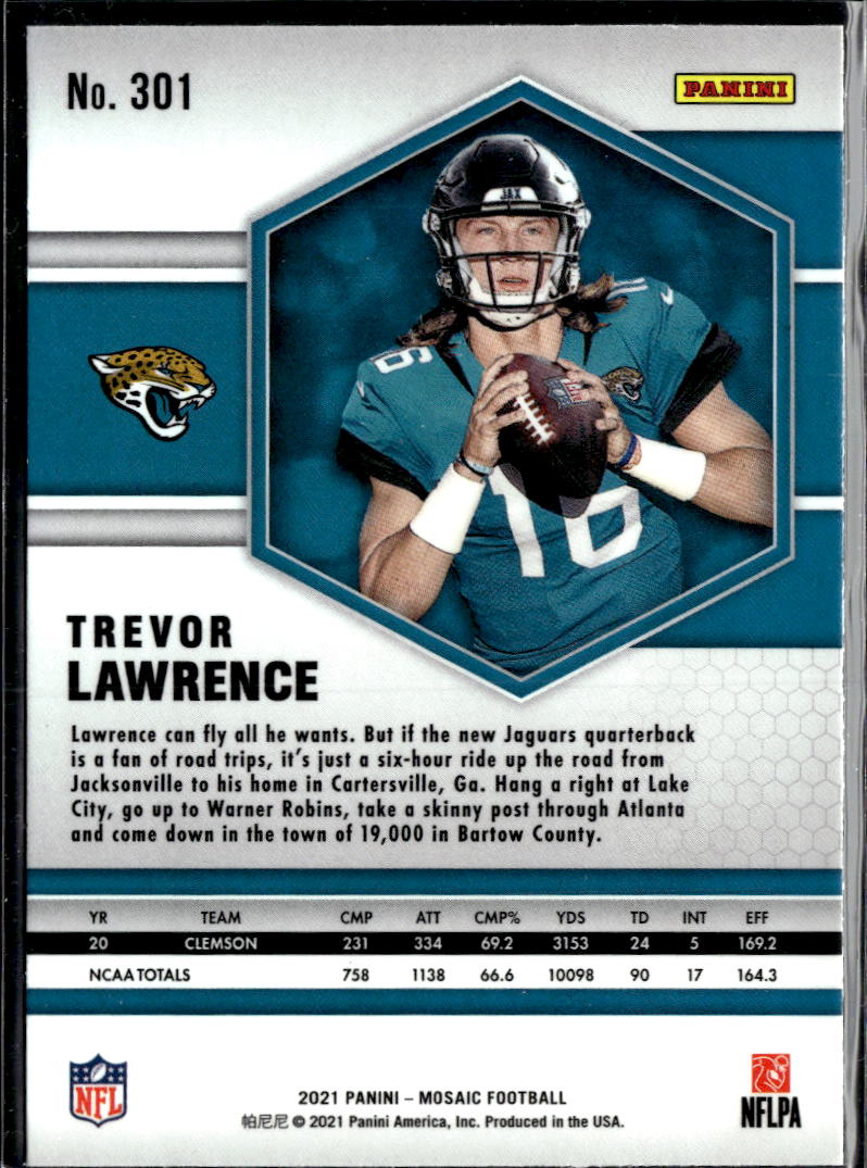 Trevor Lawrence 2021 Mosaic Rookie RC Jacksonville Jaguars