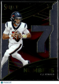 C.J. Stroud 2023 Select Rookie RC Numbers Houston Texans