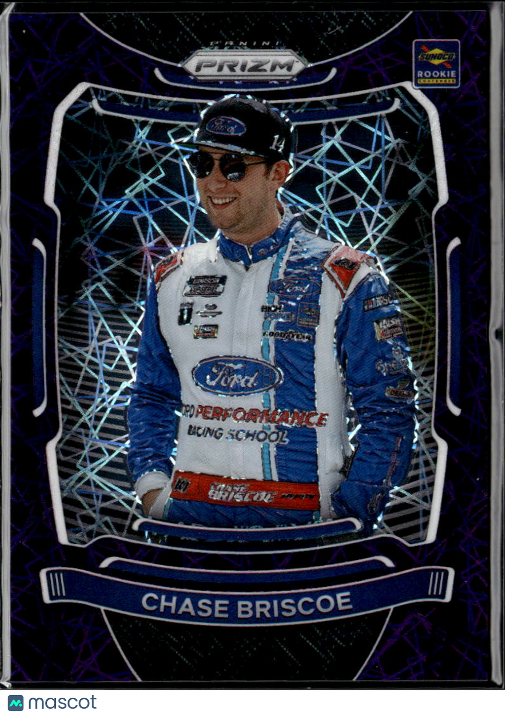 Chase Briscoe 2021 Panini Prizm Racing Purple Prizm 44/199