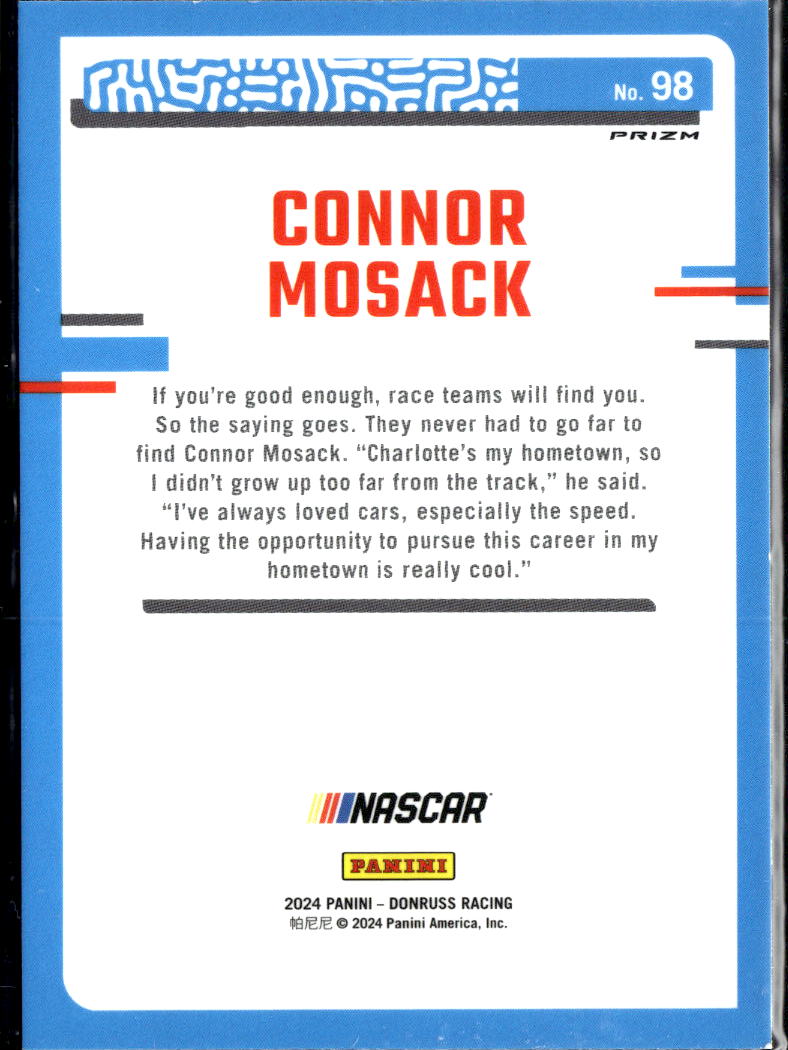 Connor Mosack 2024 Optic Racing Blue Laser Rated Rookie RC NASCAR