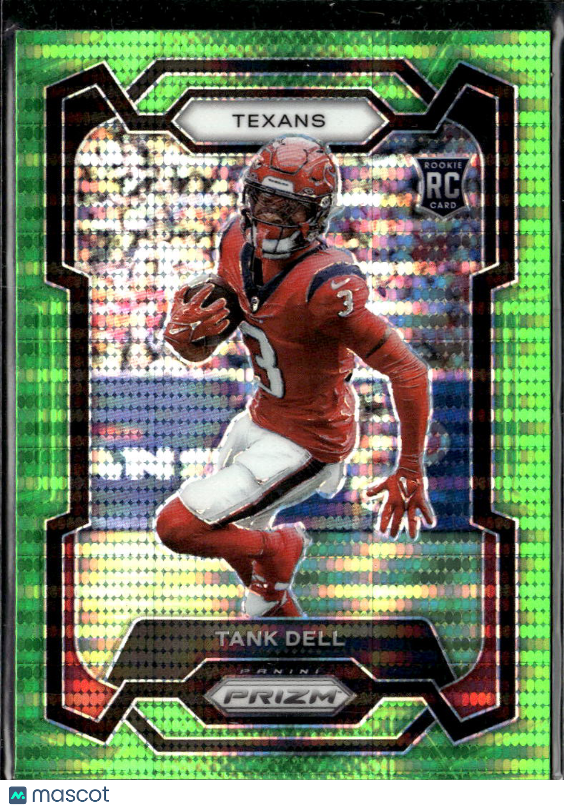 Tank Dell 2023 Prizm RC Green Pulsar Rookie Houston Texans