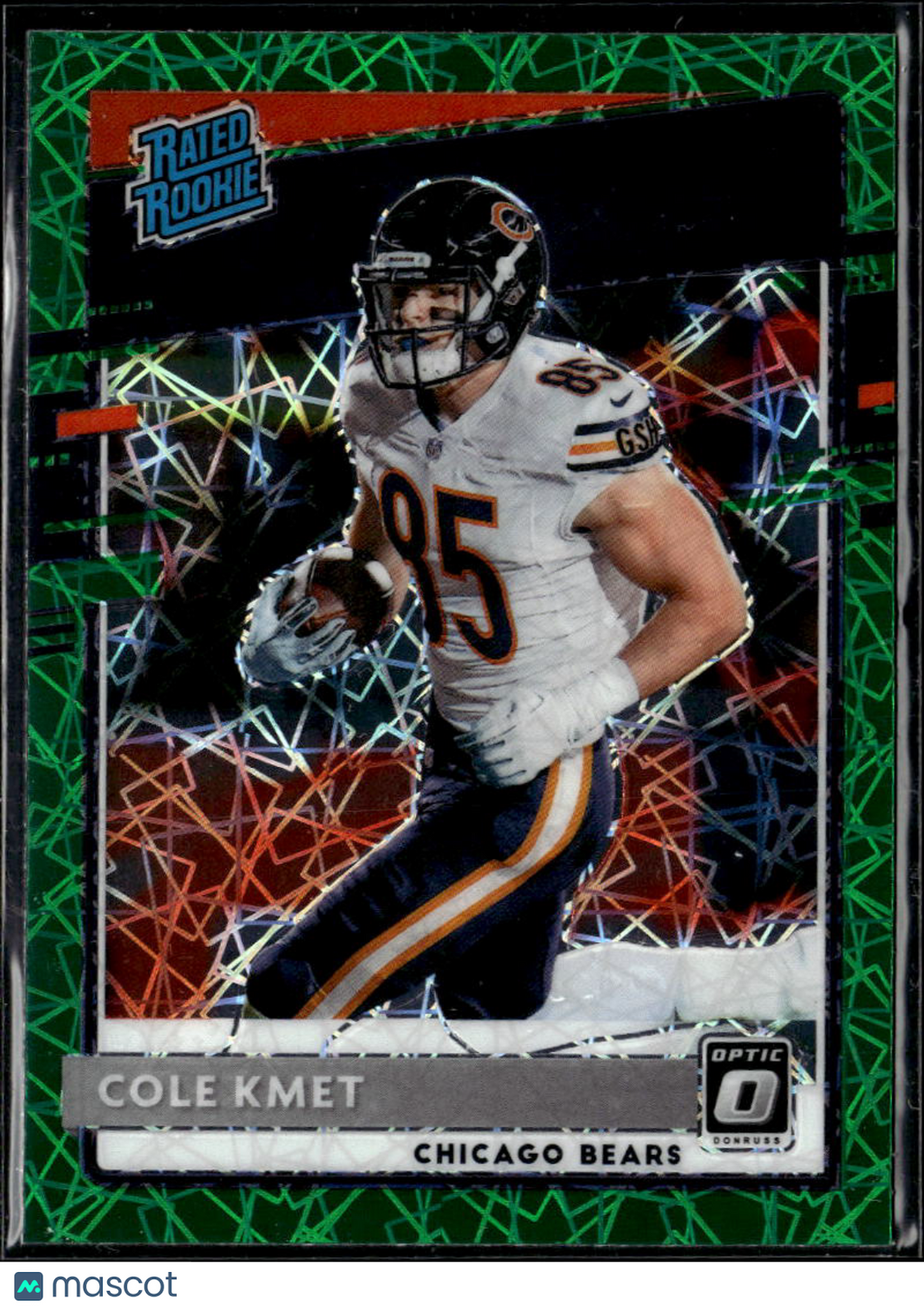 Cole Kmet 2020 Optic Rated Rookie RC Green Velocity Chicago Bears