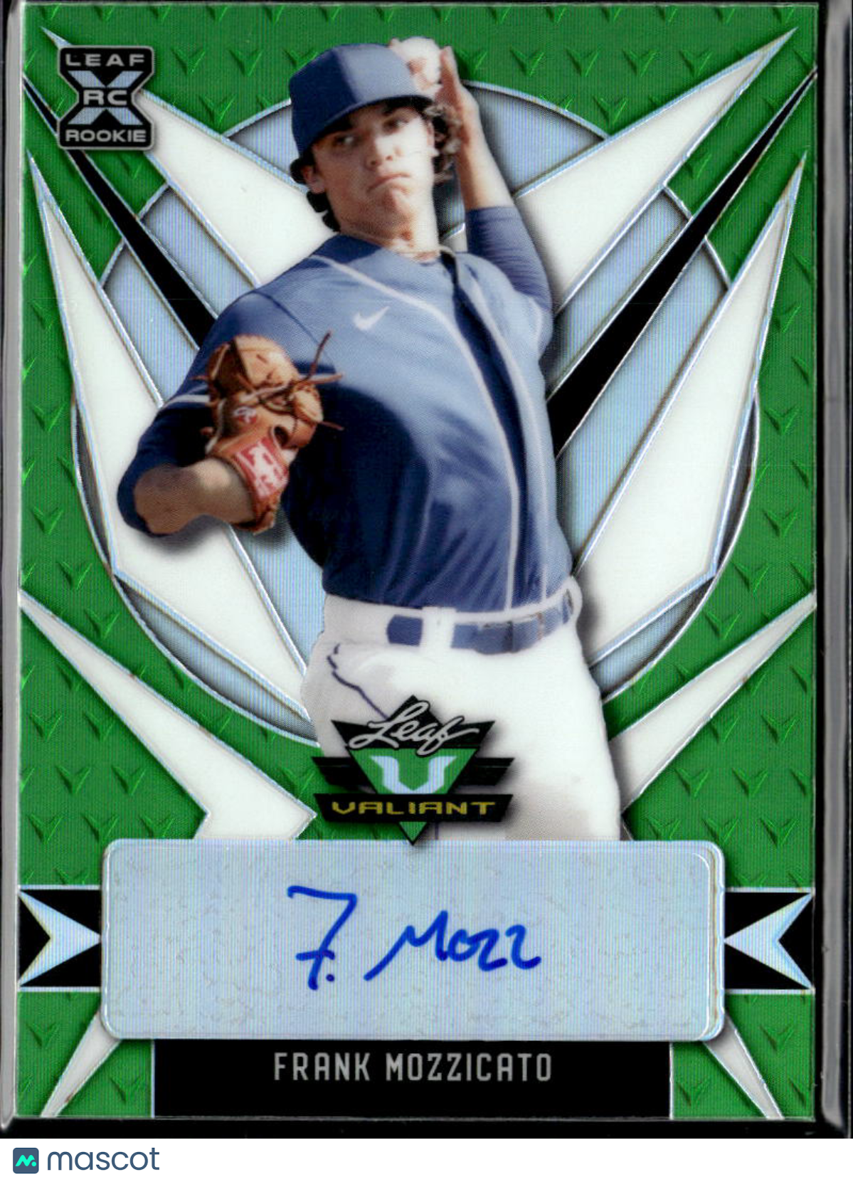 Frank Mozzicato 2021 Leaf Valiant RC Auto Autograph RC Kansas City Royals