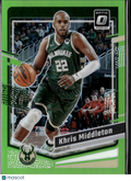 Khris Middleton 2023-24 Optic Lime Green Prizm 131/149 Milwaukee Bucks