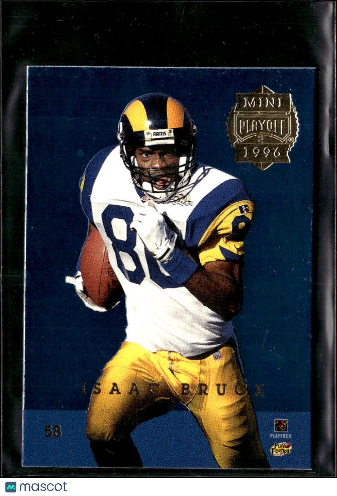 Isaac Bruce / Jake Reed 1996 Playoff Mini St. Louis Rams