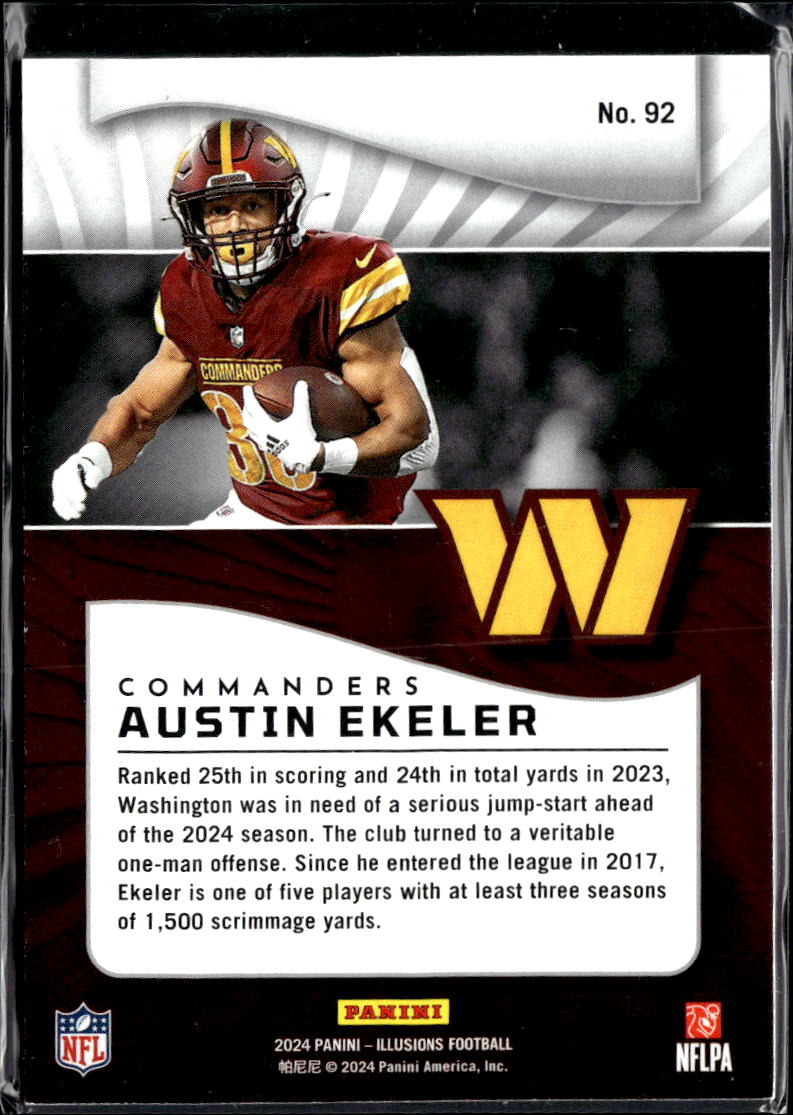 Austin Ekeler 2024 Illusions Cubic 158/399 Washington Commanders