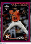 Alex Speas 2024 Topps Chrome Update RC Pink Refractor /399 Houston Astros