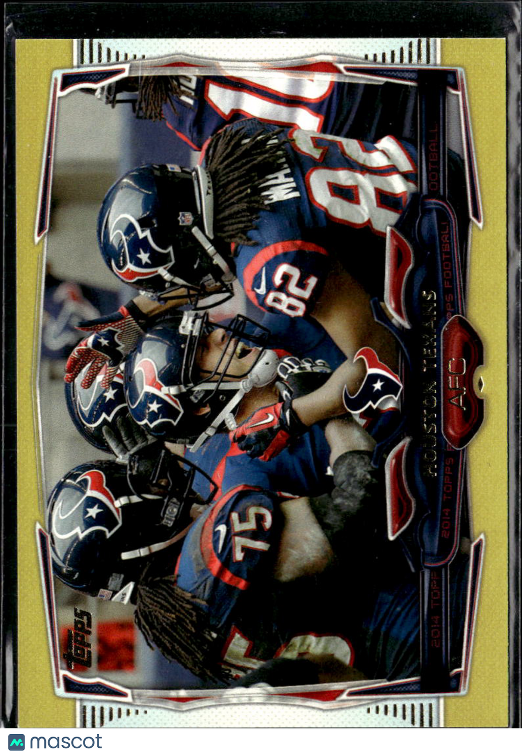 Houston Texans 2014 Topps Gold Team Card 1540/2014 Houston Texans
