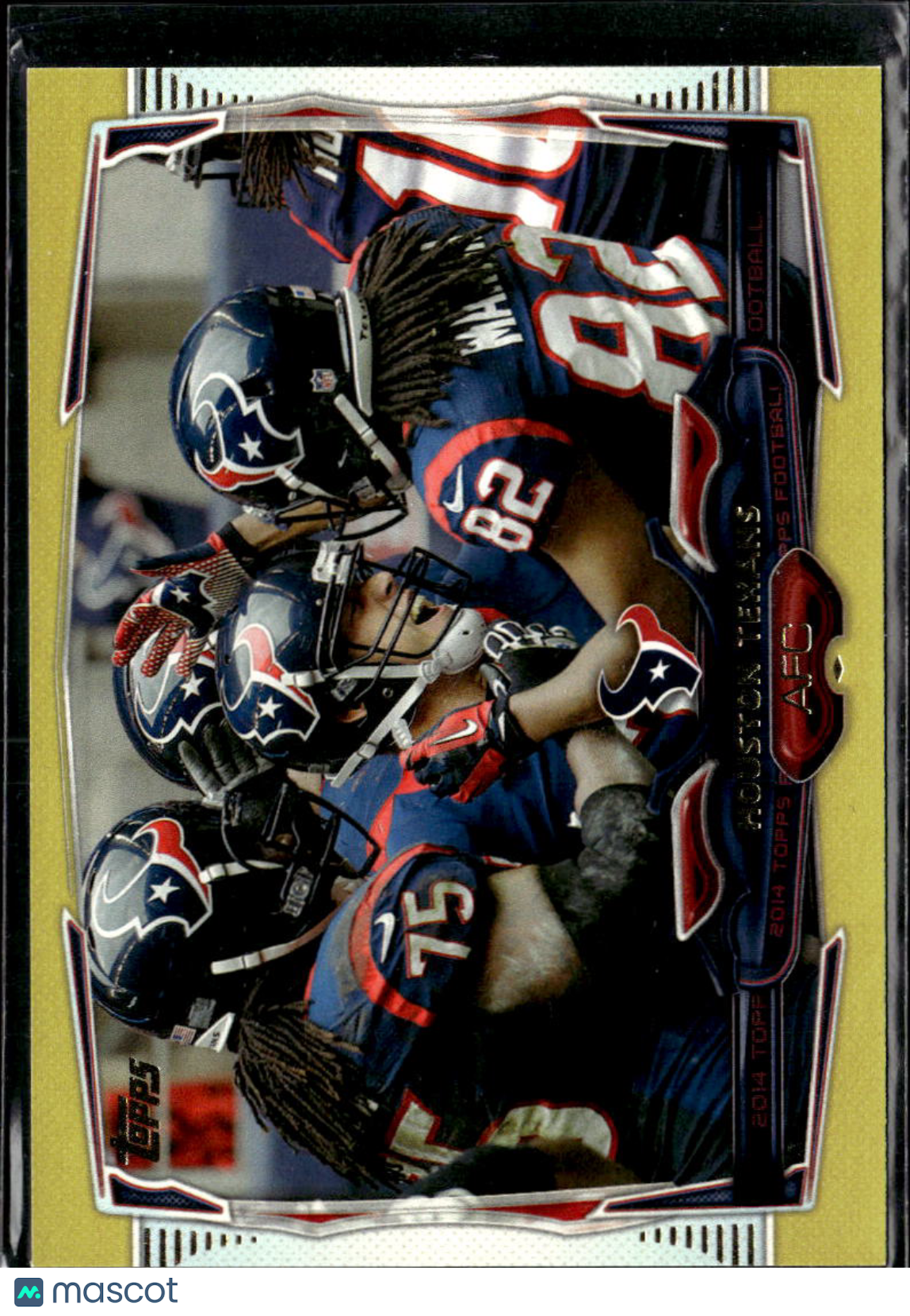 Houston Texans 2014 Topps Gold Team Card 1540/2014 Houston Texans