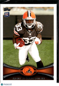 Trent Richardson 2012 Topps Image Variation SSP Rookie RC Cleveland Browns