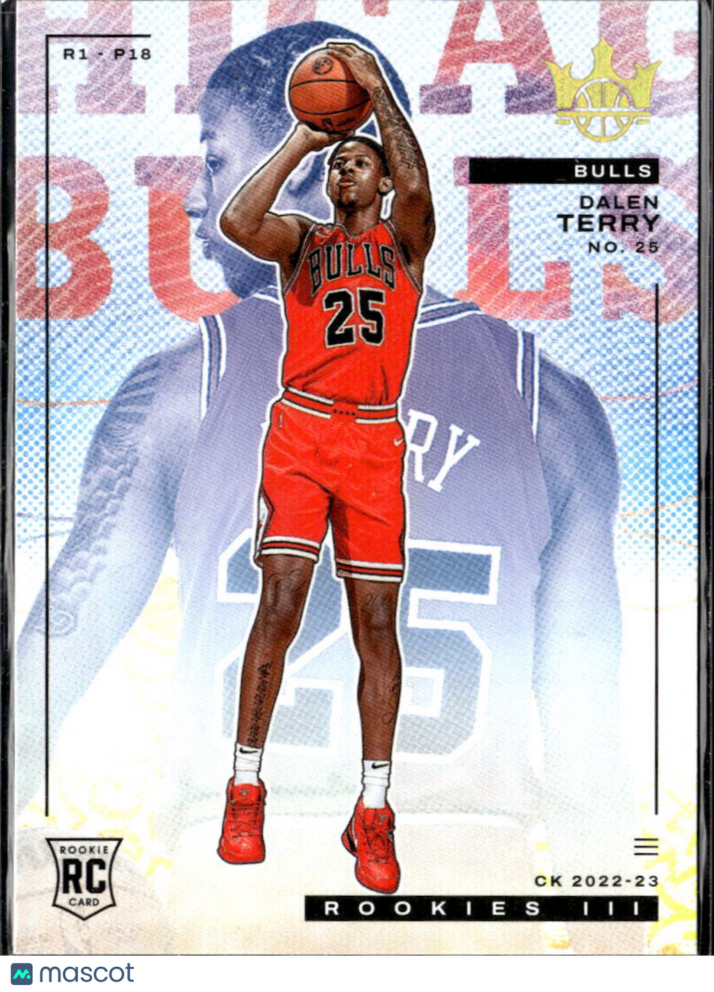 Dalen Terry 2023 Court Kings RC Rookies III Chicago Bulls