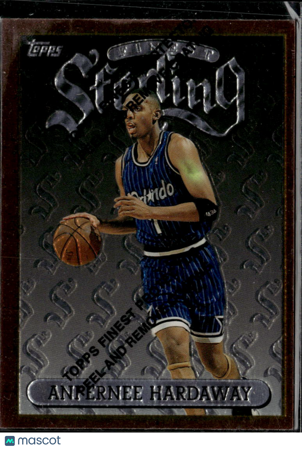 Anfernee Hardaway 1996 Topps Finest Sterling With Coating Orlando Magic