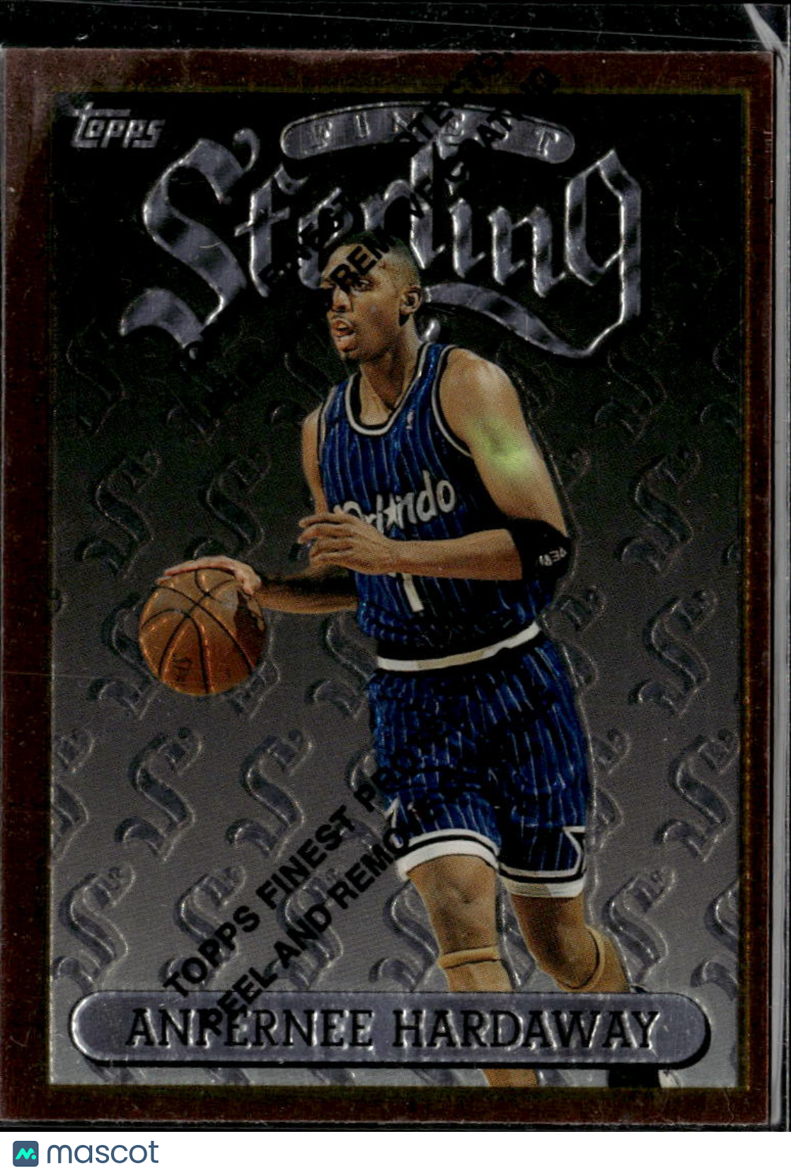 Anfernee Hardaway 1996 Topps Finest Sterling With Coating Orlando Magic