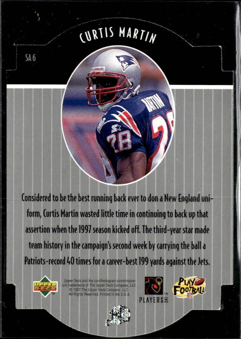 Curtis Martin 1997 Upper Deck Star Attractions New England Patriots