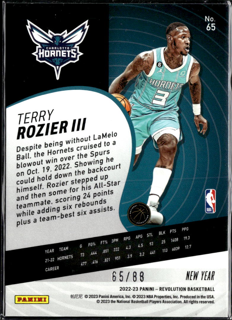 Terry Rozier III 2022-23 Revolution New Year 65/88 Charlotte Hornets