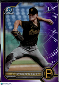 Michael Kennedy 2022 Bowman Chrome 1st Purple Refractor /250 Pittsburgh Pirates