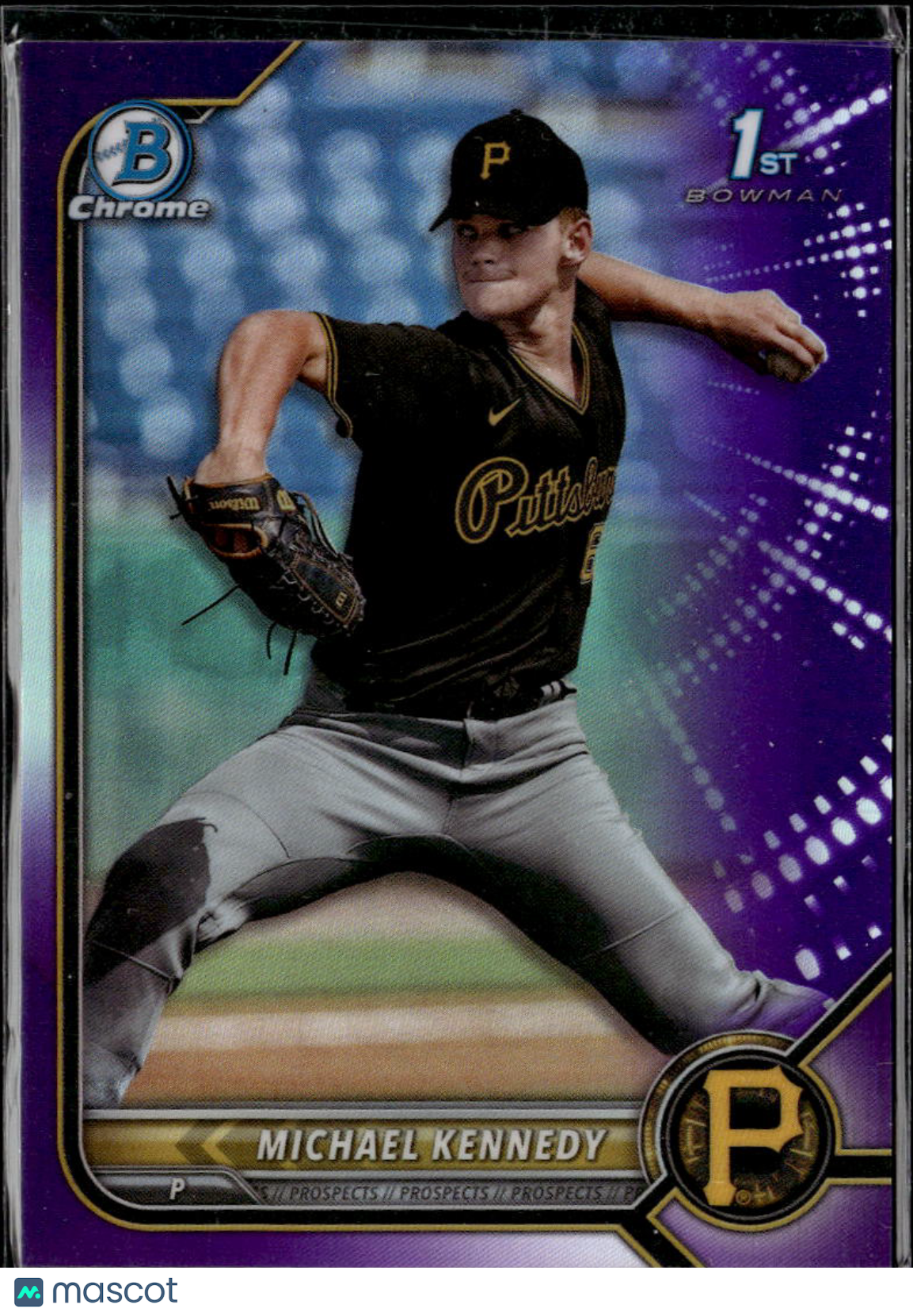 Michael Kennedy 2022 Bowman Chrome 1st Purple Refractor /250 Pittsburgh Pirates