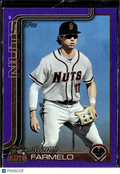 Jonny Farmelo 2025 Topps Pro Debut Purple RC 86/299 Modesto Nuts