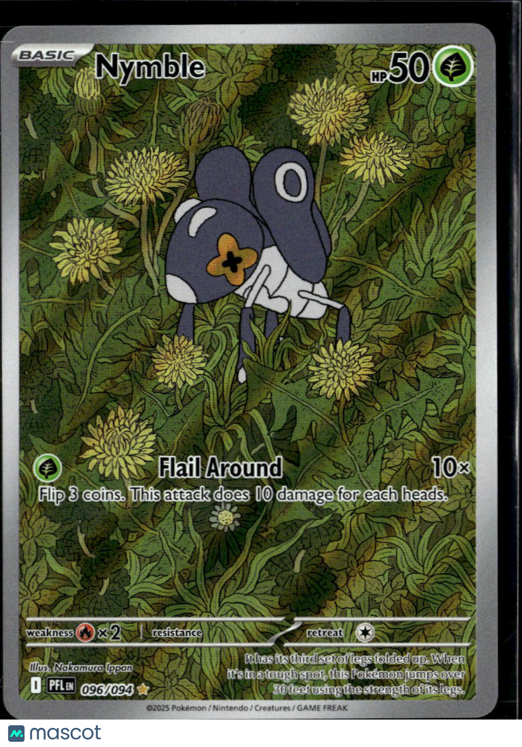 Nymble 2025 Mega Evolution – Phantasmal Flames Holo Secret Rare #96/94