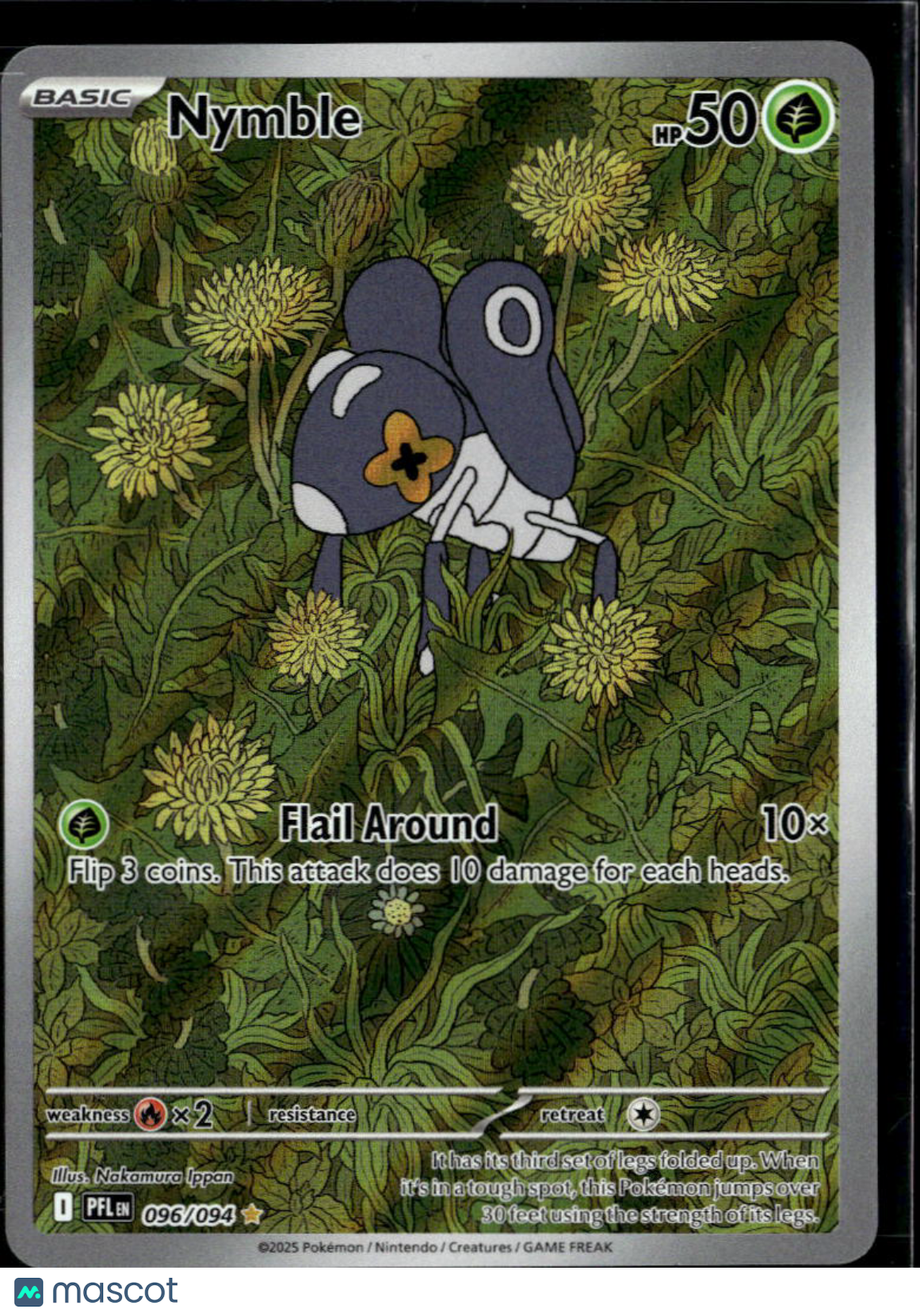 Nymble 2025 Mega Evolution – Phantasmal Flames Holo Secret Rare #96/94