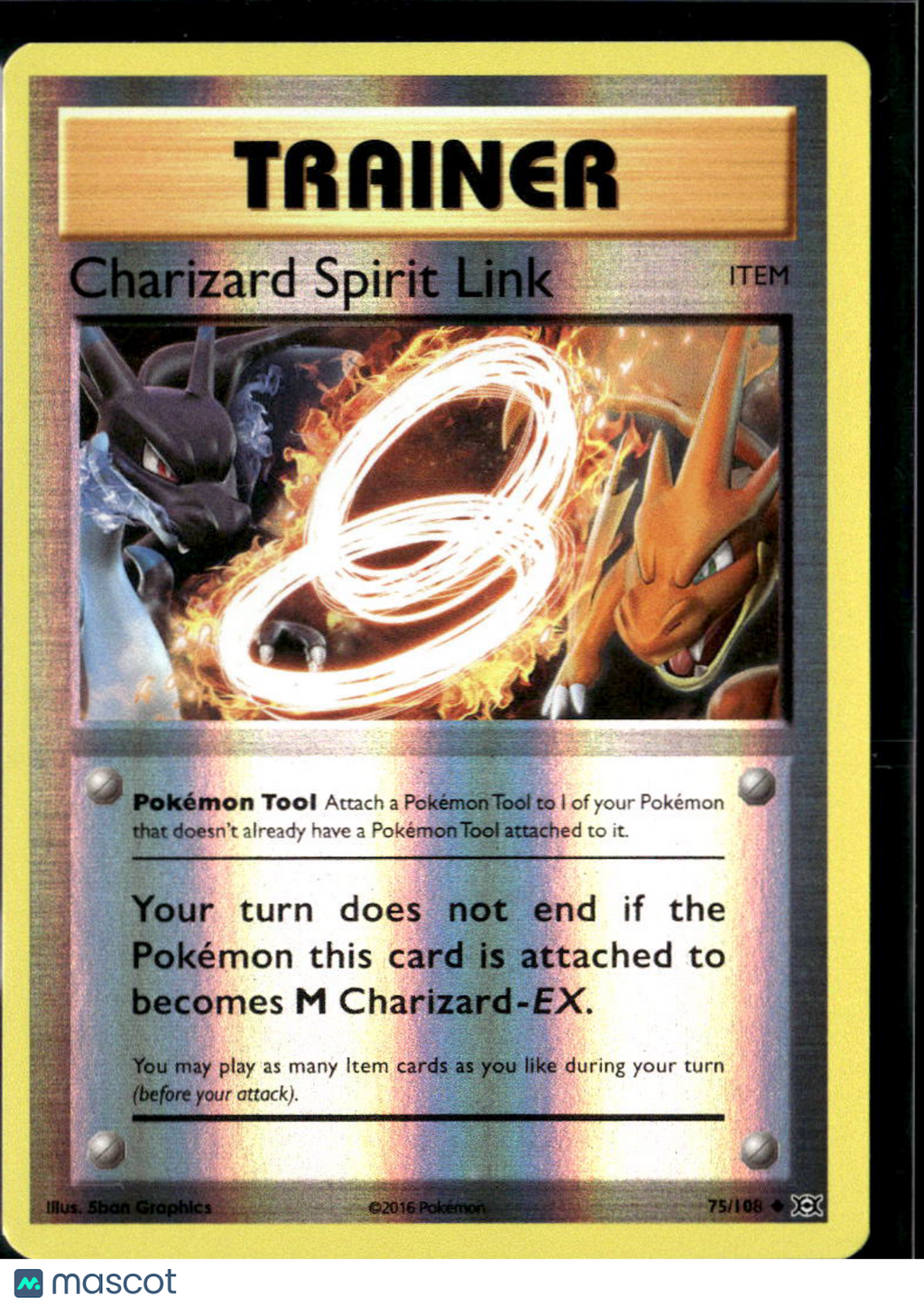 Charizard Spirit Link 2016 Evolutions Reverse Holo Uncommon #75/108